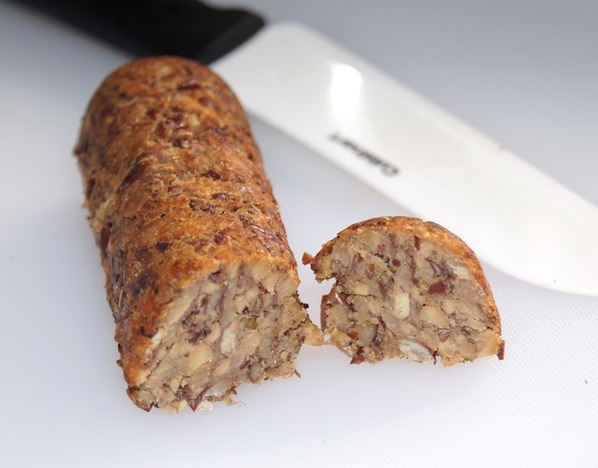 sliced tempeh sausage